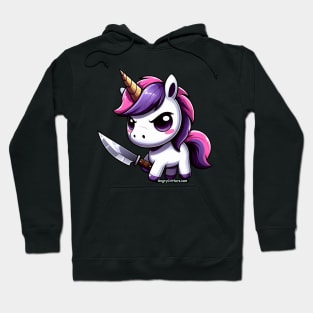 Angry Critters - Unicorn with a Blade Hoodie